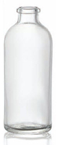 60 ml Aerosolflacon, helder, type 3 geblazen glas